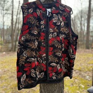 Vintage 90s Coldwater Creek Women's Reversible Vest